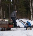 Воскресник на лыжной трассе